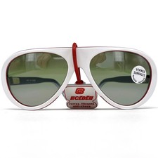 Vintage CEBE 201 RALLY COQ Sunglasses - France 1990's - RARE - White / Tricolore