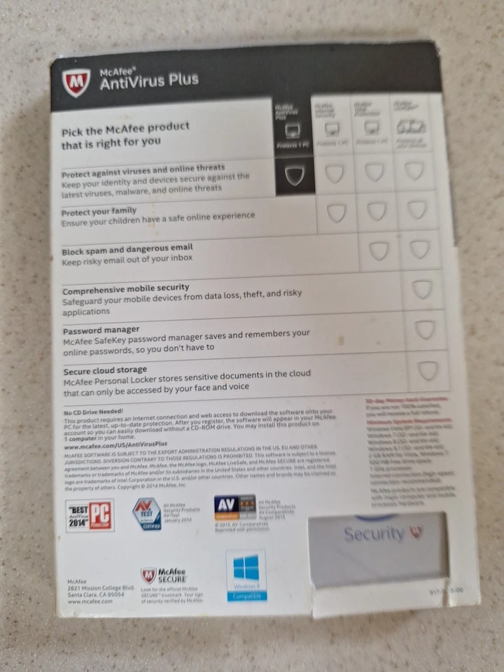 McAfee AntiVirus Plus Standart. 2014 - Image 2 of 4