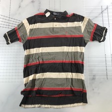 Vintage Polo Ralph Lauren Polo Shirt Mens XL Multicolor Stripe Cotton Malaysia