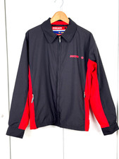 Vintage Ducati Jacket Mens Large Black Red Shell Advance Racing Moto L