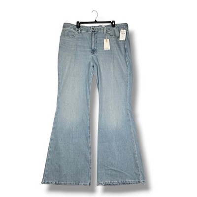 Good American Flare High Rise Light Blue Jean Good Legs Size 20 NEW 