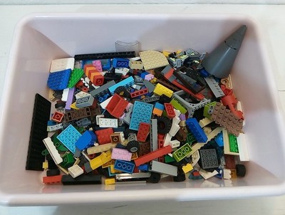 LEGO CLEAN OUT - 2 LBS Mixed Bulk Lot Bricks Parts Pieces Wheels
