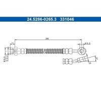 ATE 24.5286-0265.3 Bremsschlauch