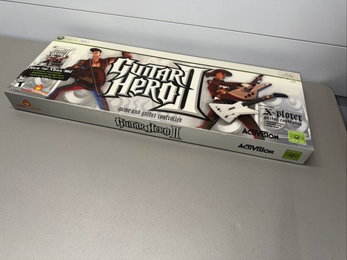 Guitar Hero 2 Bundle - Microsoft Xbox 360 Gitarre, Spiel & Gurt Originalverpackt! Getestet! - Bild 16 von 18