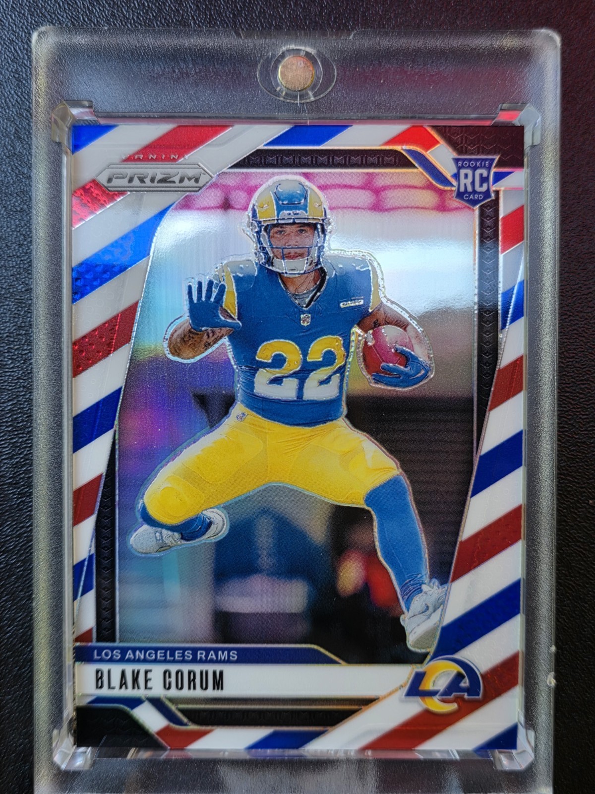 BLAKE CORUM Rookie🔥REFRACTOR🔥RARE🔥SP🔥RAMS 🔥HOLO🔥 Topps