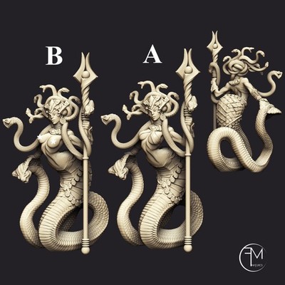 Artisan Guild - Snake Queen/ Lamia Queen (Tabletop & Rollenspiel Resin Miniatur)