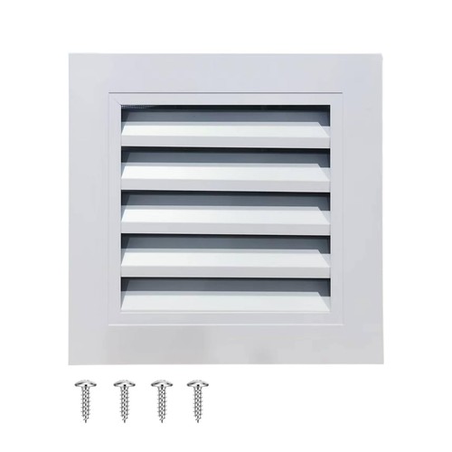 Gable Vent with Screen - 10" X 10" Aluminum Attic Vent Square Louvered Vent C...