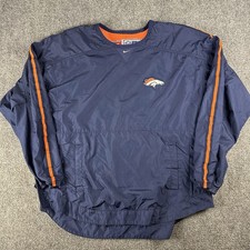 Nike NFL Pro Line Denver Broncos Center Swoosh Windbreaker XL Men  s Navy Vintage