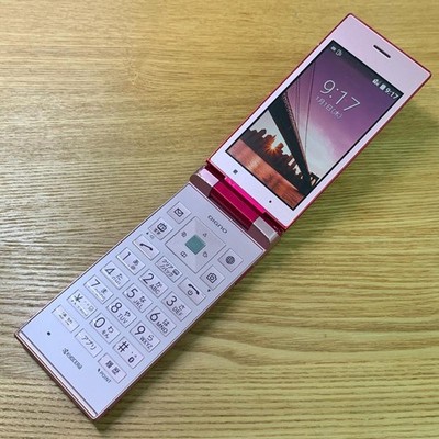 502kc simフリー Kyocera 501KC/502KC Pink Digno Keitai Android Flip Phone Unlocked