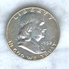 1952 D Benjamin Franklin Half Dollar AU Uncirculated Coin