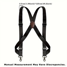 Adjustable Elastic Men's Hook-buckle X-shape Adjustable Elastic Men's Suspenders