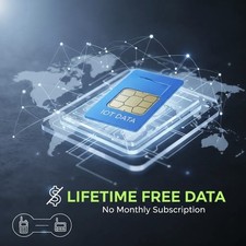 Unlimited data sim card iot devices LIFETIME 1 off payment