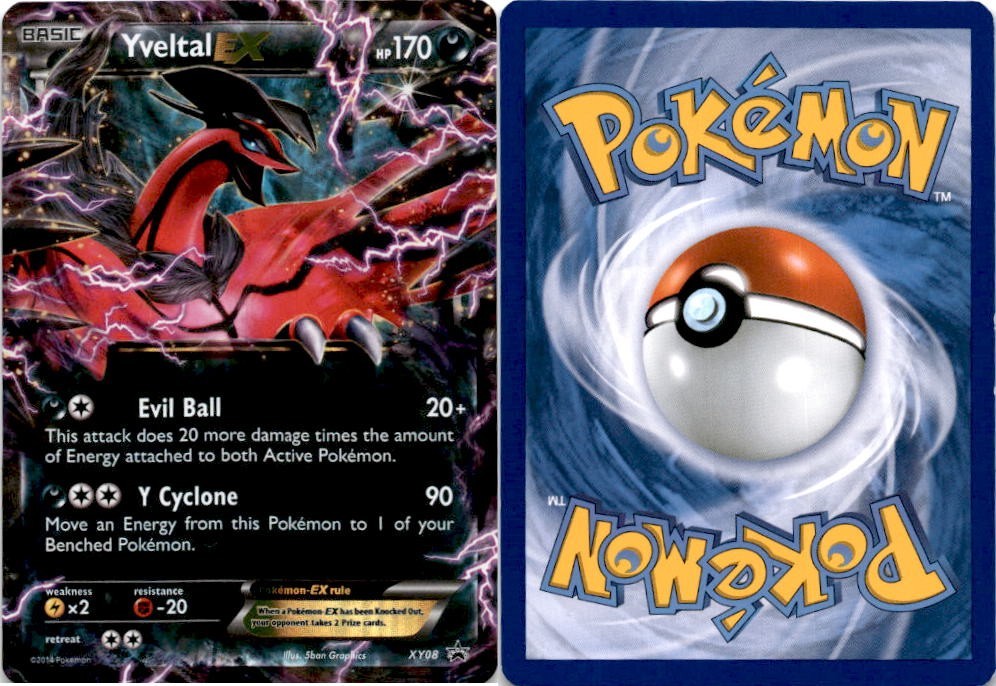 Pokemon TCG Yveltal-EX XY08 XY Black Star Promos Holo HP