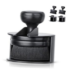 Car Tire Shine Applicator,Vegan Tire Shine Brush with Stand for Auto 2 Black