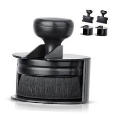  Car Tire Shine Applicator,Vegan Tire Shine Brush with Stand for Auto 2 Black