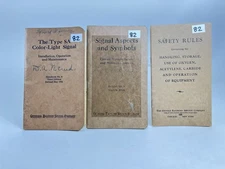 3x General Railway Signal Company Handbooks Safety & Signal Aspects 1930-1931