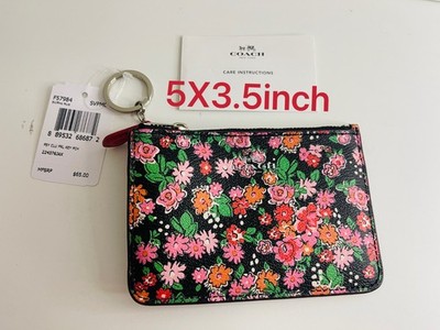 New Coach Key Pouch with zip  3.5X5inch