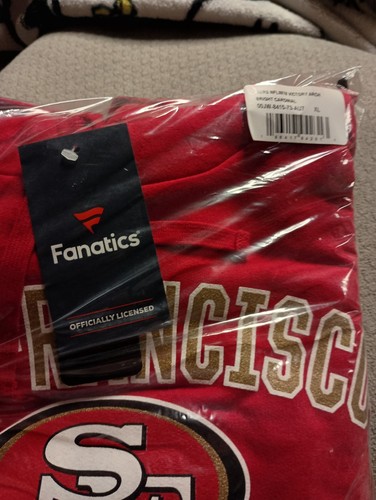San Francisco 49ers NFL Team Apparel Mens XL Red Fleece Pullover Hoodie New - Picture 2 of 4