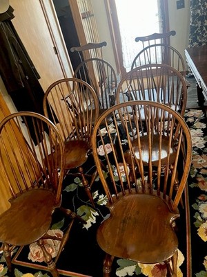 Dr. Dimes Chairs/ Antique set/set of 6/Beautiful
