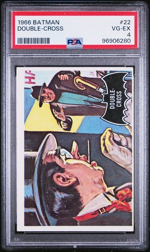 1966 Topps Batman Black Bat #22 Double-Cross — PSA 4