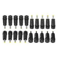 20-Pack DC Plug Connector 5.5x2.1mm Female to 4.0x1.7mm Male Barrel Plug Adapter