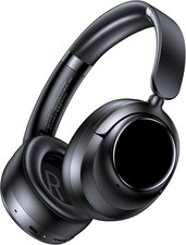 Active Noise Cancelling Headphones,120H Playtime Bluetooth 6.0 over Ear Headphon