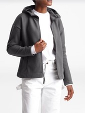 NWT Womens The North Face Sibley Textured Fleece Parka Hooded Jacket Grey 150 S