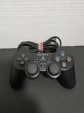 Black Dual Shock 2 Controller Official Sony PlayStation 2 PS2 SCPH-10010 VG+