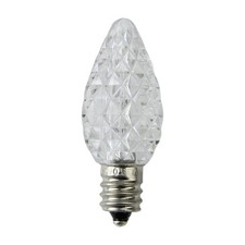 Northlight Pack of 25 Faceted LED Pure C7 Christmas Replacement Bulbs