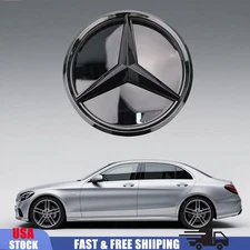 Front Black Grille 3D Star Emblem Fit For Mercedes-Benz W205 GL350 GL400 CLS550