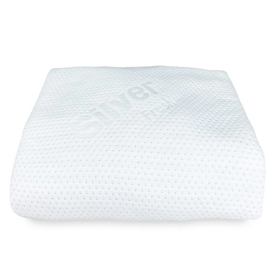 COPRIMATERASSO in fibra D'ARGENTO SILVER Made in Italy - Immagine 3 di 4