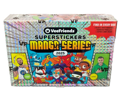 Veefriends Super Stickers Manga Series 2025 Hobby Box Factory Sealed Steph Curry