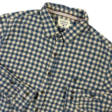 The Normal Brand Shirt Mens Large Plaid Lightweight Flannel Long Sleeve