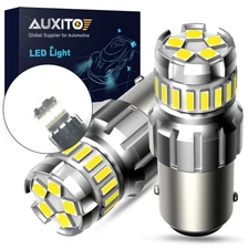 1156 7506 Reverse Backup Canbus LED Super White Bulb Error Free Light 2x AUXITO