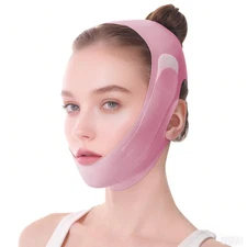 V Line Lifting Mask, Adjustable Chin Strap for Sleeping Anti-Wrinkle, Breathable