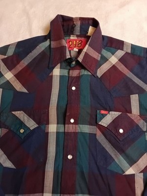 Ely Plains Pearl Snap Western Shirt Mens 15.5 (34/35) Plaid Cowboy Rodeo