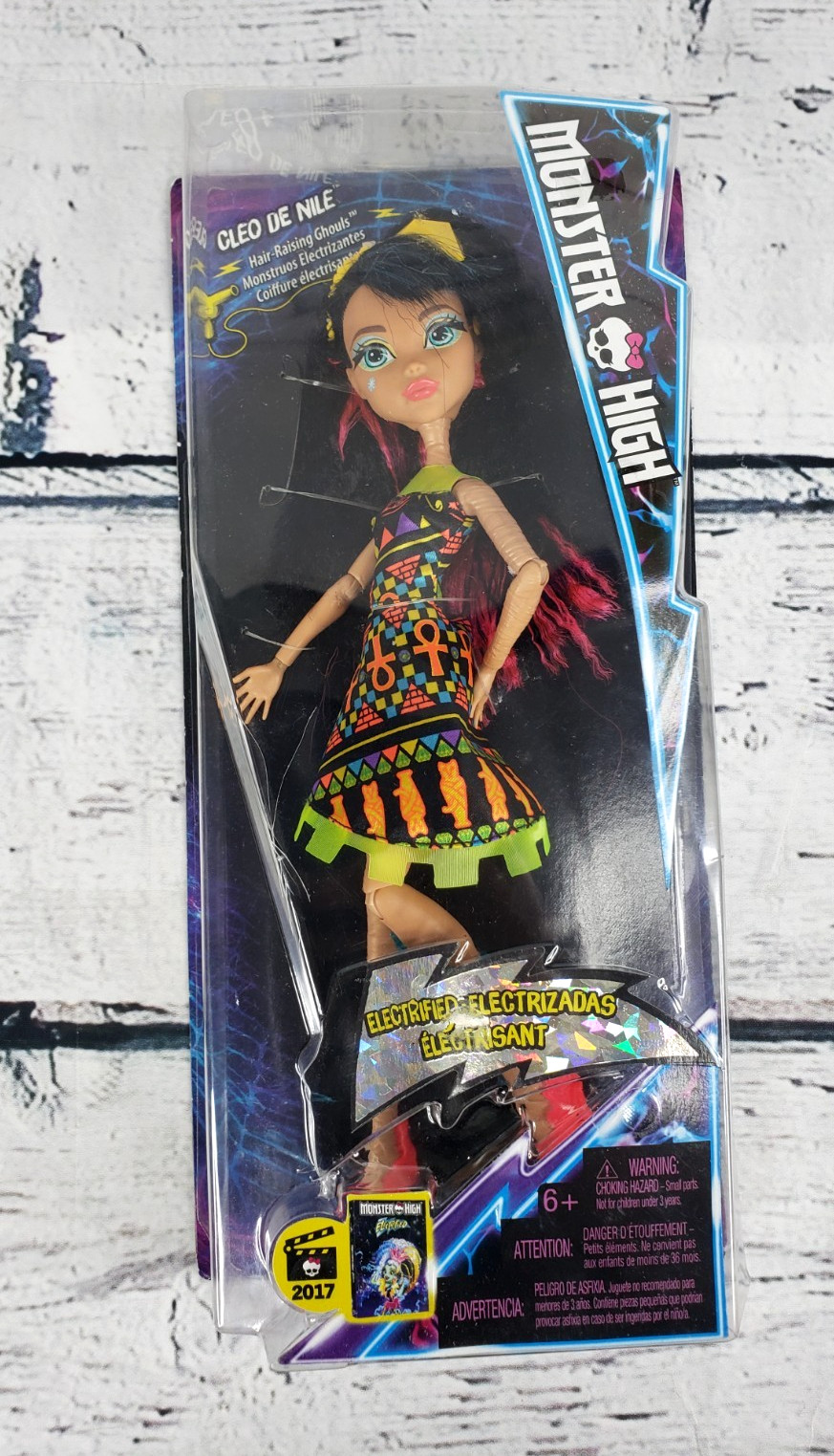 Monster High Electrified Cleo De Nile 2016 Hair-Raising Ghouls Mattel New