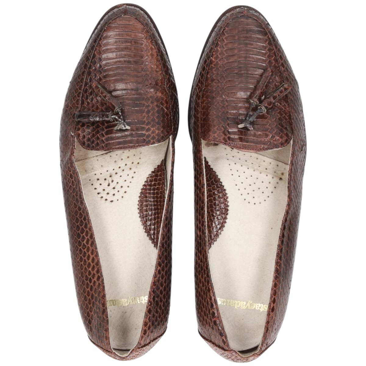 Stacy Adams Snake Print Python Pattern Tassel Loa… - image 4