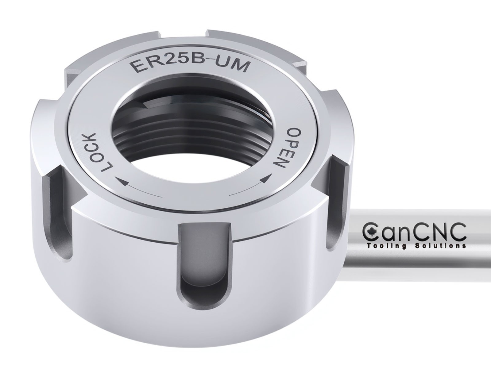 Ball Bearing ER25 Collet Chuck Nut, Balanced to 18,000 RPM at G2.5, #0537-2500 thumbnail 2