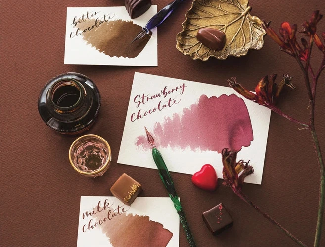 Felissimo chocolate museum x Kobe Ink Strawberry,Bitter,Milk 50ml japan
