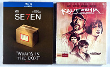 SE7EN (SEVEN) & Kalifornia (Blu-ray+Slip Cover+Poster) BARD PITT Double Feature