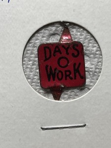 Days O Work tin tobacco tag