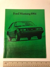 1984 FORD MUSTANG - FULL model lineup dealer sales catalog FRENCH CANADA VINTAGE