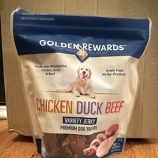 Golden Rewards Chicken, Duck Beef Variety Jerky Dog Treats