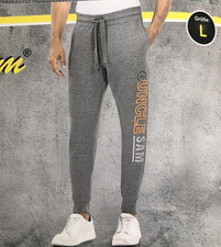 Uncle Sam Sport Jogging Hose Herren Gr. L Grau Sporthose Home oder Fitnessstudio