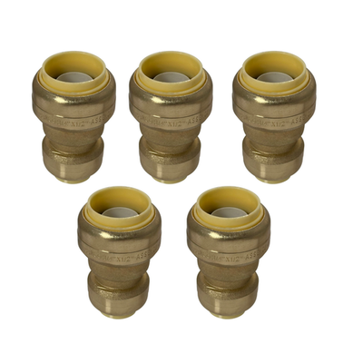 #ad 5 Pack XFITTING 3 4quot; X 1 2quot; Push Fit Coupling Push to Connect Reducing Coupling $21.95