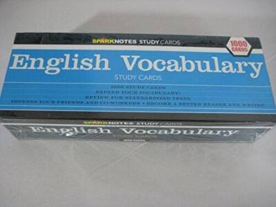 English Vocabulary (SparkNotes Study Cards) - Cards By SparkNotes - GOOD