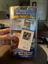 Wallet Pix Credit Card Size Digital Photo Album Displays 58 Photos as seen on tv