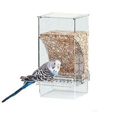 Parrot Automatic Feeder No Mess Bird Feeder Food Container Feeding Transparent