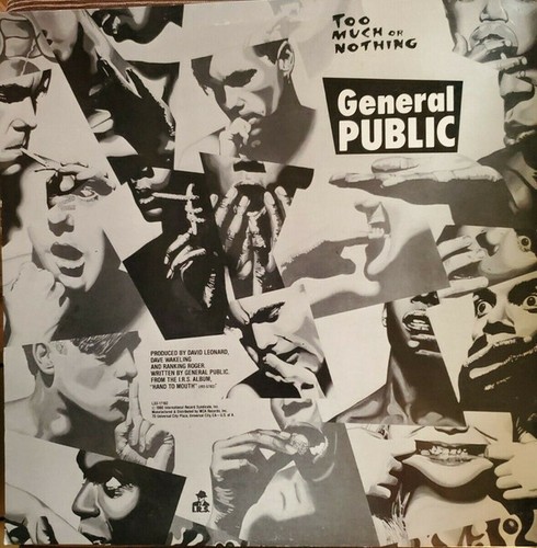 General Public - Too Much Or Nothing - I.R.S. Records - L33-17192 - 12", Promo 1 - Picture 2 of 4